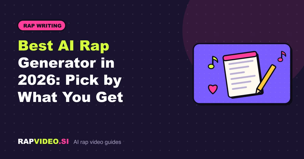 Best AI Rap Generator in 2026: Pick by What You Get