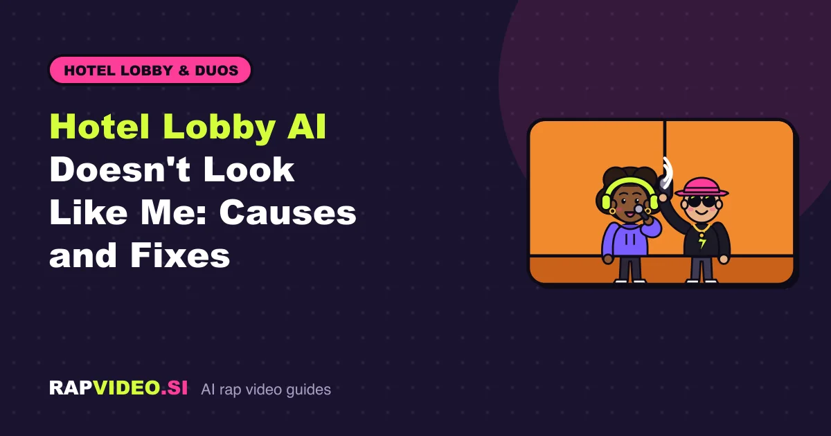 Hotel Lobby AI Doesn't Look Like Me: Causes and Fixes