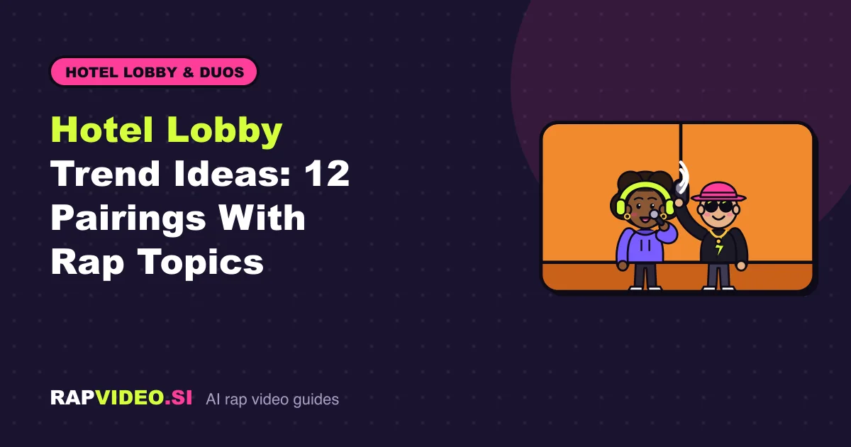 Hotel Lobby Trend Ideas: 12 Pairings With Rap Topics