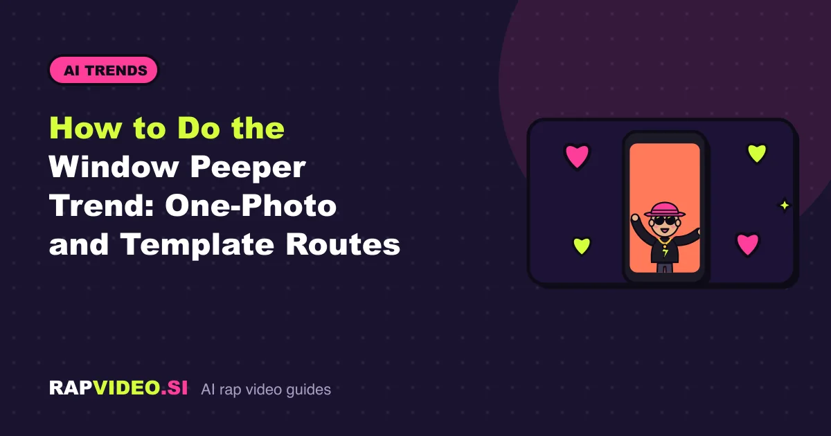 How to Do the Window Peeper Trend: One-Photo and Template Routes