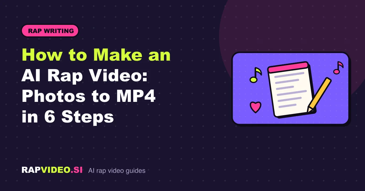 How to Make an AI Rap Video: Photos to MP4 in 6 Steps