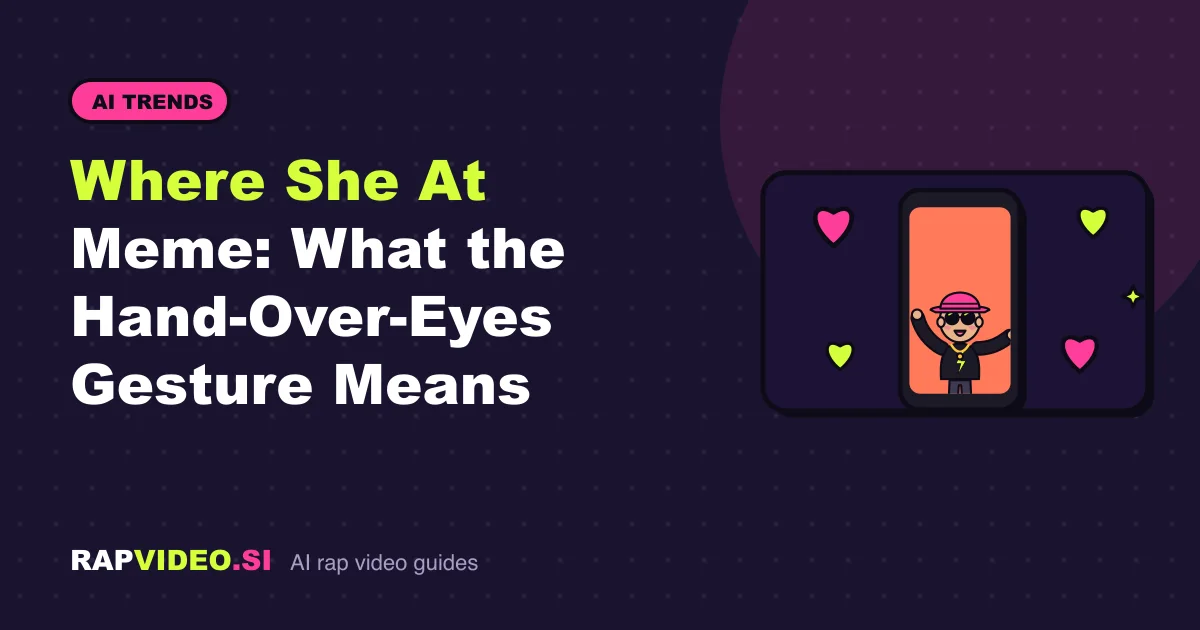 Where She At Meme: What the Hand-Over-Eyes Gesture Means