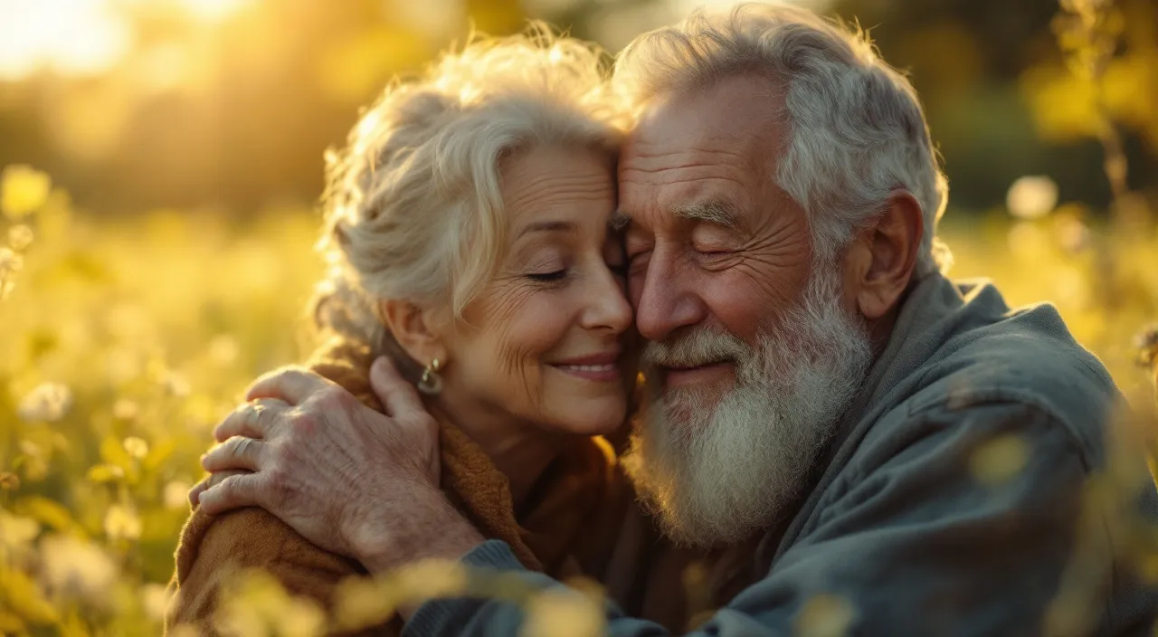 AI Hug With a Loved One Who Passed: AI concept image